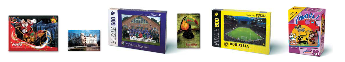 Výroba reklamního puzzle na zakázku